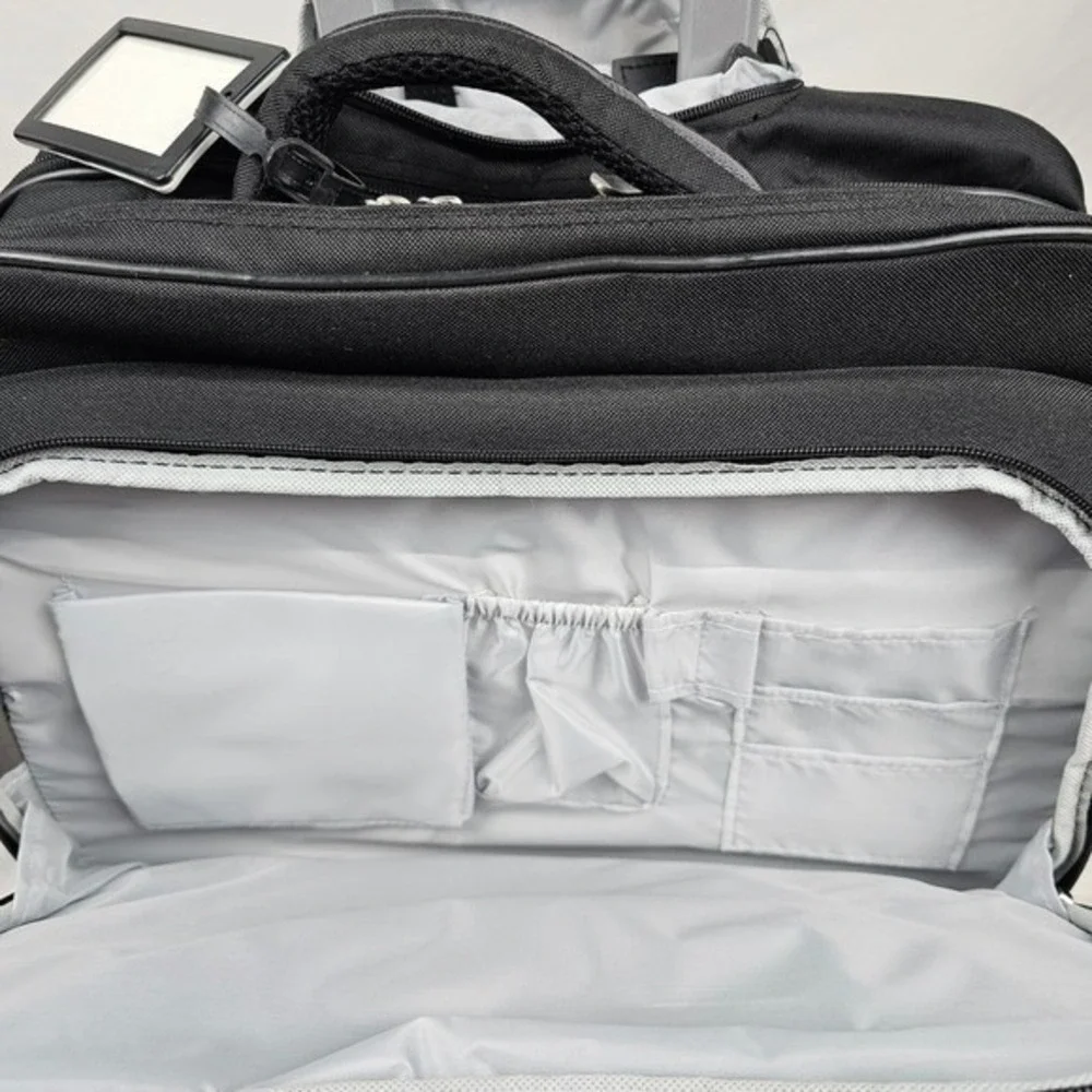 Protege Black Rolling‎ Travel Laptop Briefcase Wheeled Luggage Carry On Bag